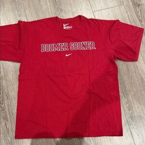 University of Oklahoma Nike Red 'Boomer Sooner' Graphic Tee